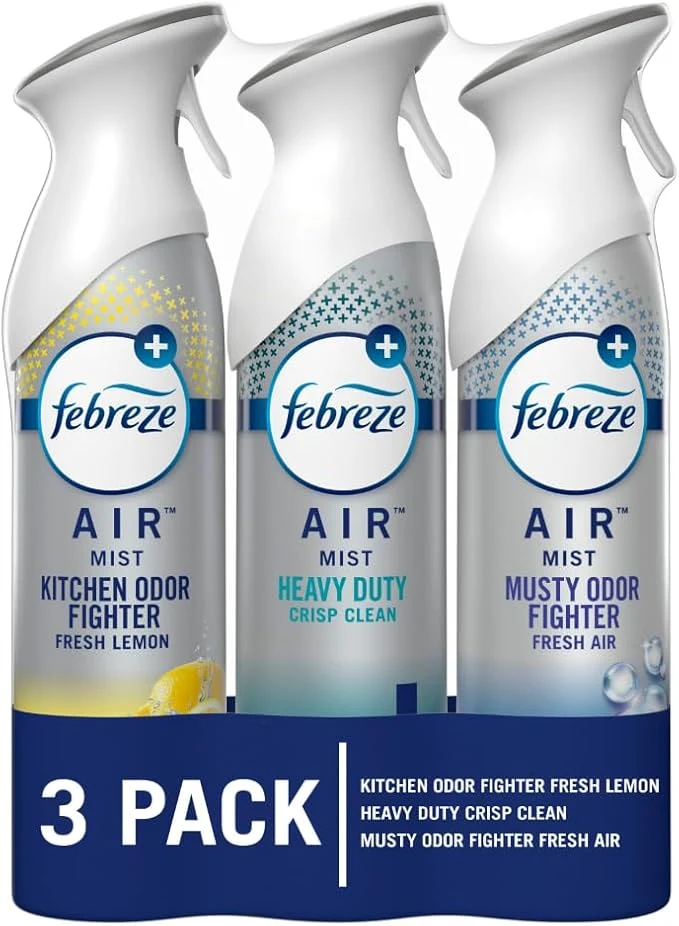 World-Class Febreze Air Freshener Spray Odor-Fighting Room Spray Heavy Duty Bundle Powerful