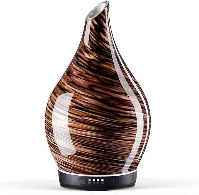 Superior Porseme 280ml Essential Oil Diffuser Glass Color Changing Aroma Air Diffusers Exclusive
