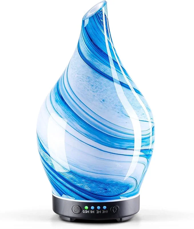 Outstanding Porseme 150ml Essential Oil Diffuser Glass Color Changing Aroma Air Diffusers Comfortable