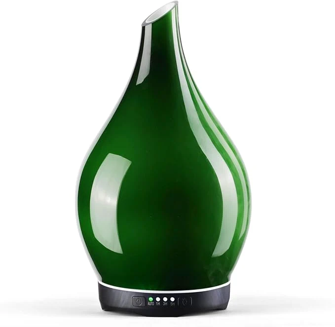 Verified Porseme 280ml Essential Oil Diffuser Glass Color Changing Aroma Air Diffusers Secure