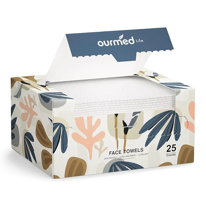 Sustainable Ourmed Life Face Towels Disposable Biodegradable Facial Towels Outstanding