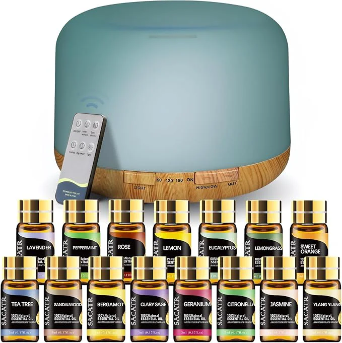 Healthy SACATR 500ml Essential Oil Diffuser Enhanced