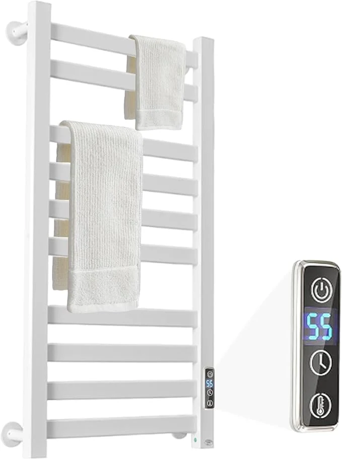 Versatile Heated Towel Rack for Bathroom Towel Warmer Racks Wall Mounted Safe