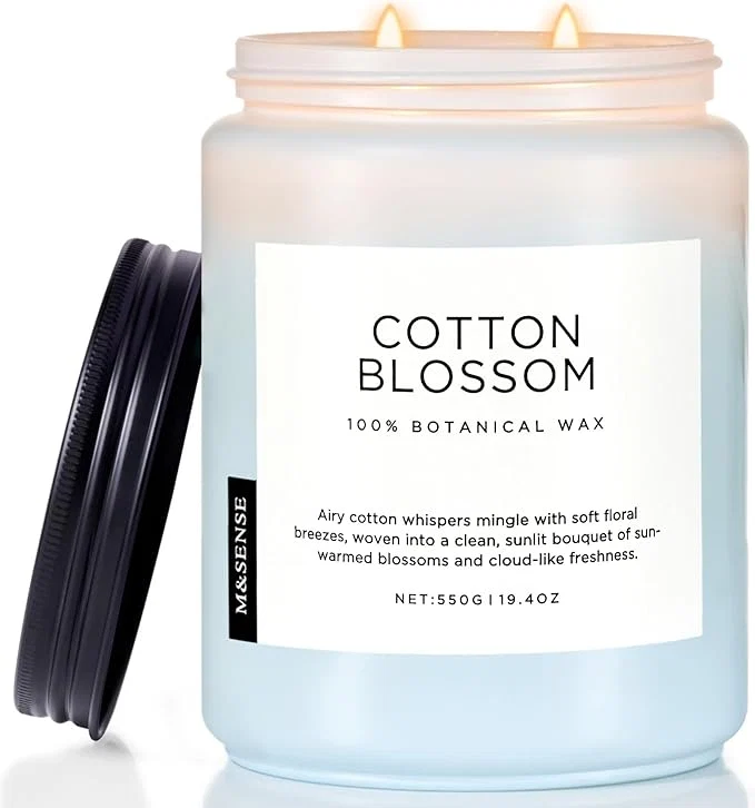 Lightweight M SENSE Clean Cotton Scented Candle Traditional