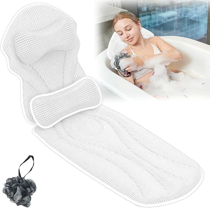 Contemporary Full Body Bath Pillows for Tub Luxury Bathtub Pillow Cushion for Head Elite