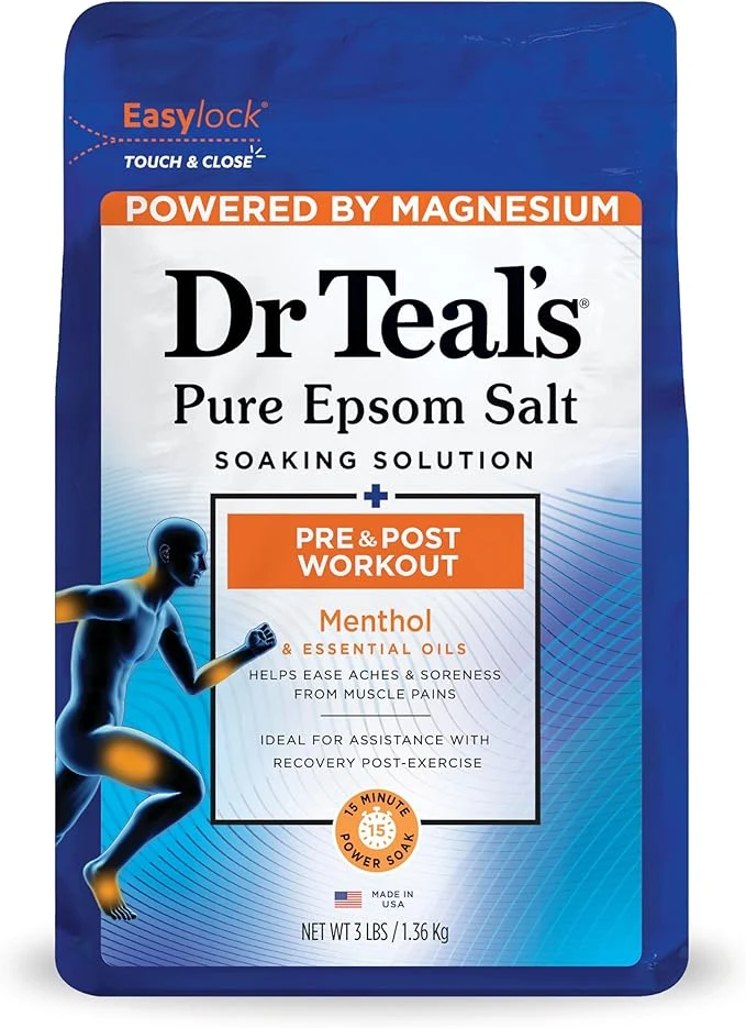 Premium Material Dr Teal's Epsom Salt Magnesium Soak Pre Post Workout Powerful