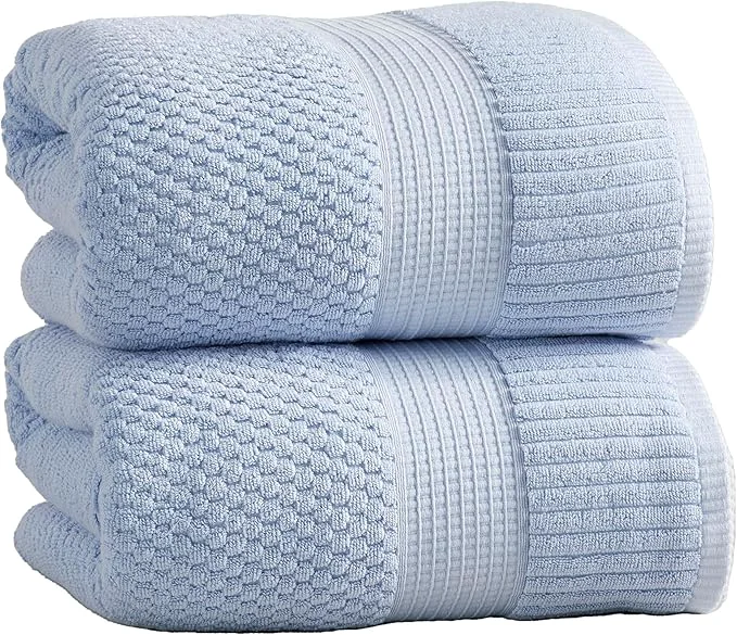 Quality NY Loft 2 Pack Bath Sheet Towel Set Cotton Absorbent Quick-Dry Solid