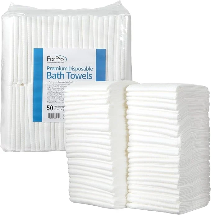 Lightweight ForPro Professional Collection Premium Disposable Bath Towels Salon Spa Functional