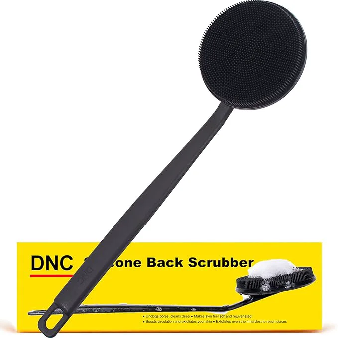 Carefully Designed DNC Back Scrubber for Shower Silicone Shower Brush Classic