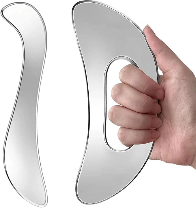 Advanced Stainless Steel Gua Sha Muscle Scraping Tool Ergonomic Body Massage Scraper Artisan