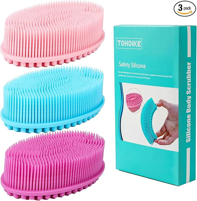 High-Performance TDHDIKE Silicone Body Scrubber Loofah Elite