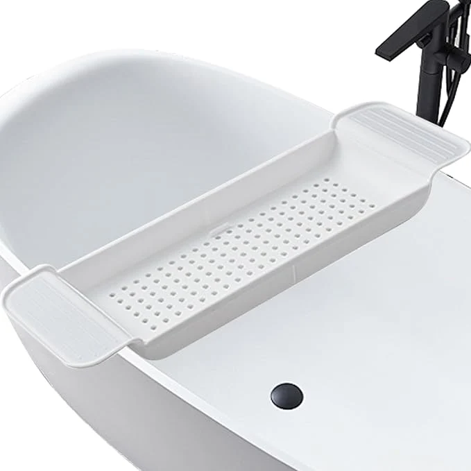 Green Bath Tub Tray - Stretchable Strong Load-Bearing Anti-Slip Design - Fashionable