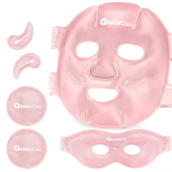 Fast RelaxCoo Ice Face Eye Mask for Dark Circles and Puffiness Cold Warm Compress Enhanced