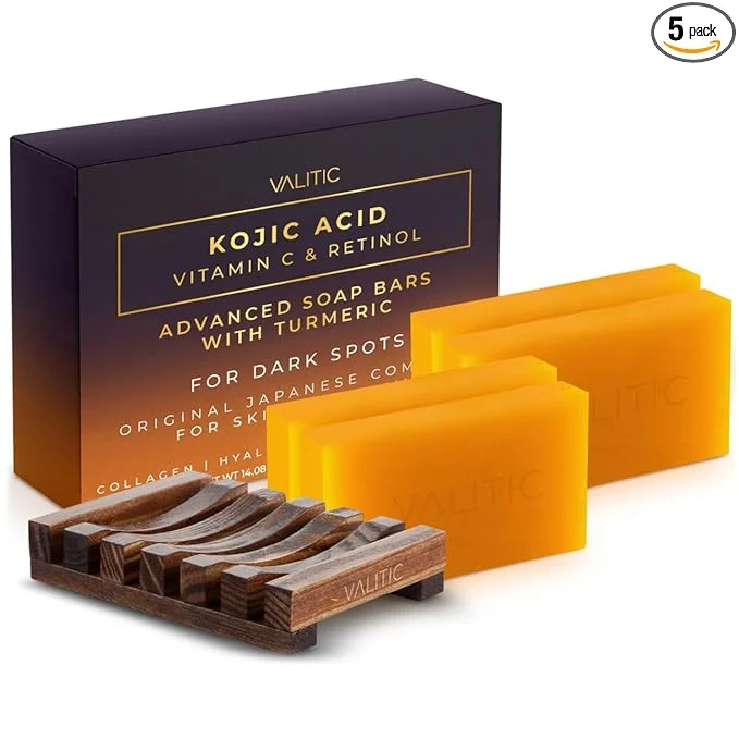 Reliable VALITIC Kojic Acid Vitamin C and Retinol Soap Bars Smooth