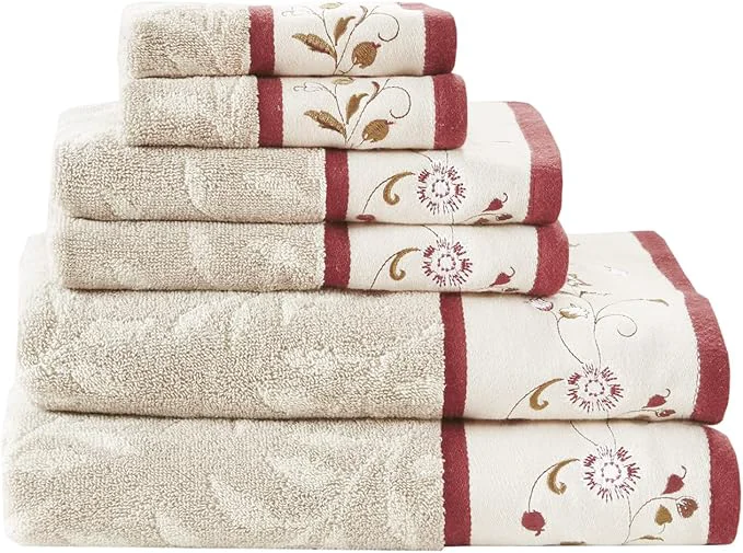 Functional Madison Park Serene Cotton Bath Towel Set Luxurious Floral Decorative Trusted