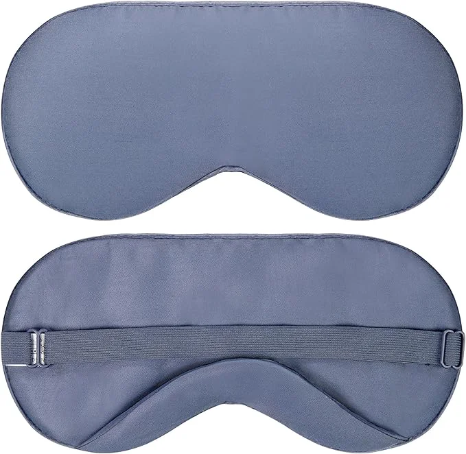 Long-Lasting Sleep Mask - Navy Gray Viscose Derived from Bamboo - Lightweight Eye Mask Durable