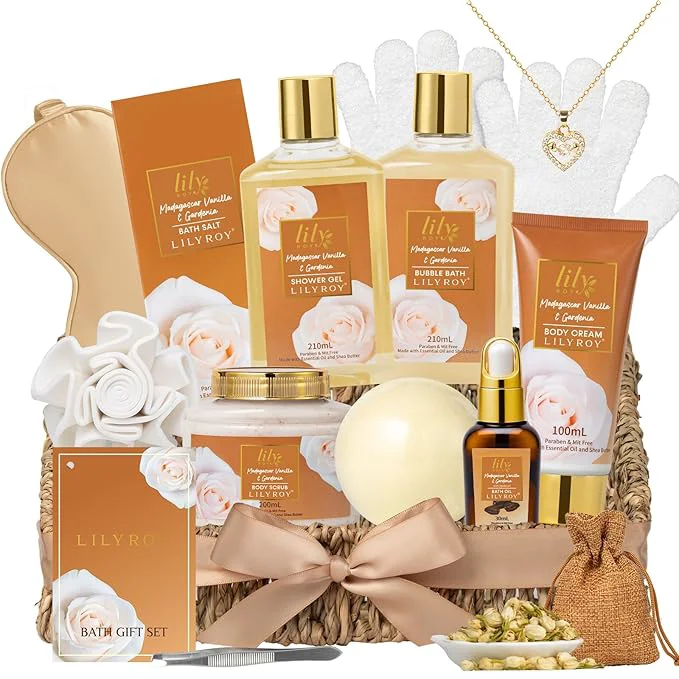 Crafted Mothers Day Gift Basket for Mom Gifts for Women Spa Gift Basket for Women Safe