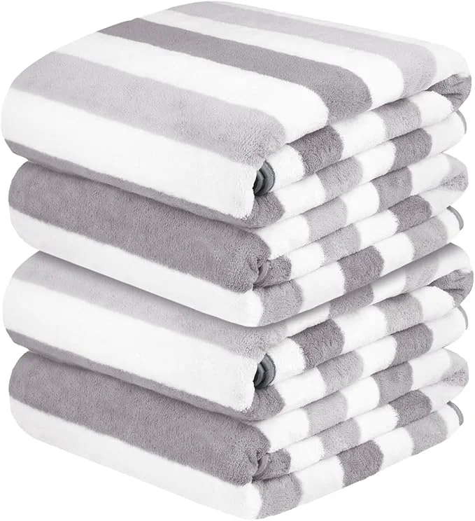 Fashionable JML Bath Towels Large Microfiber Towel Set Ultra Soft Super Absorbent Elegant