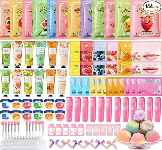 Durable 144 PCS Spa Party Supplies for Women Spa Party Favors Include Face Masks Elegant
