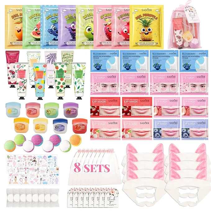 Smart 90PCS Spa Party Supplies for Girls Sleepover Party Supplies for Girls Long-Lasting