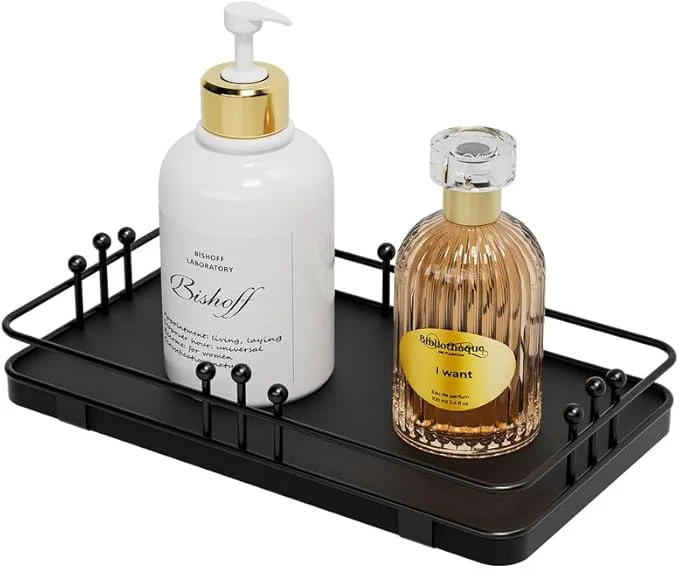 Outstanding Bathroom Vanity Tray for Toiletries Makeup Perfume Candle Toilet Tank Kitchen Refined