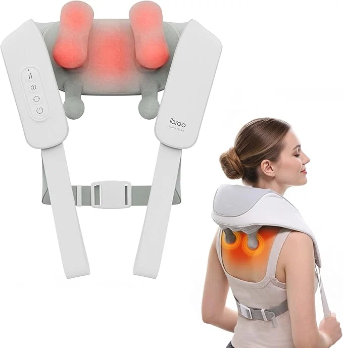 Secure Cordless Shiatsu Neck and Back Massager Optimized