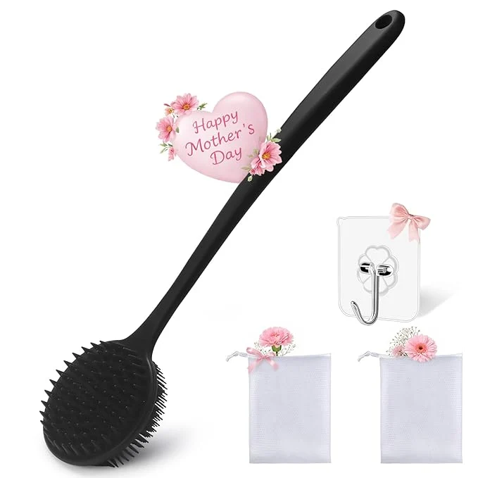 Traditional Silicone Body Scrubber for Shower Men Women – Dual-Sided Exfoliating Massage Innovative
