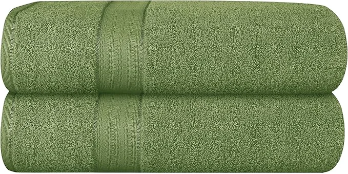 Healthy GLAMBURG 700 GSM Premium Cotton 2-Pack Oversized Extra Large Bath Sheet Set Organic