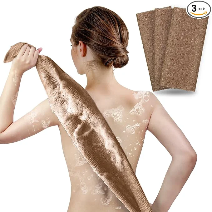 Premium ARCH M Exfoliating Shower Towel – 35-Inch Japanese Beauty Washcloth Back Luxury