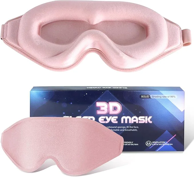 Genuine Sleep Mask for Men Women Upgraded 3D Deep Contoured Eye Covers for Sleeping Fine Crafted