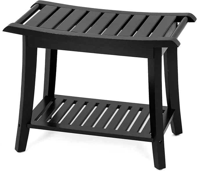 Enhanced Bamboo Shower Bench Inside Shower Stool Stylish