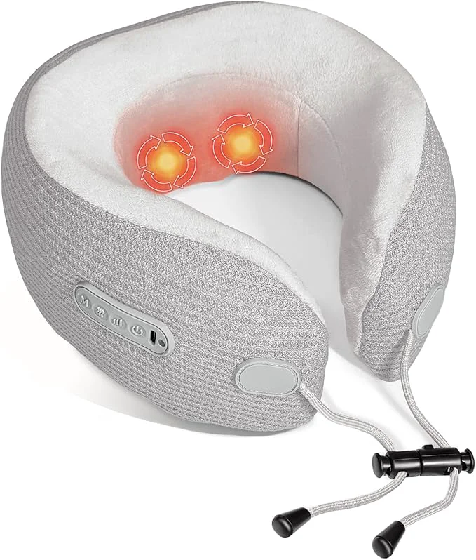Organic Electric Neck Massager Portable Travel Pillow Classic