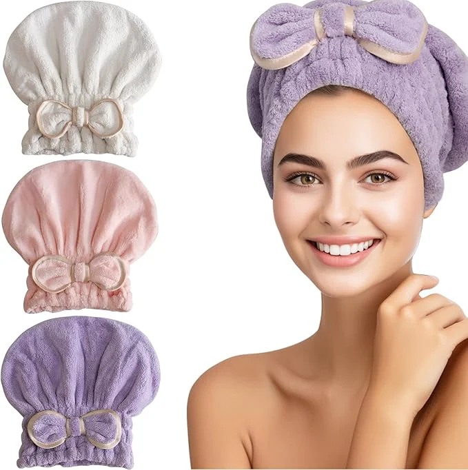 Effective Jseng Microfiber Hair Towel Caps High-End