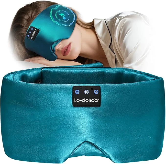 Responsible LC-dolida Luxurious Silk Soft Sleep Mask Sleep Headphones User-Friendly