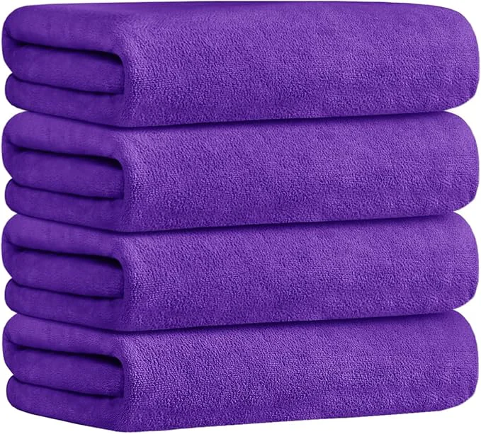 High-Grade JML Bath Towel Microfiber Bath Towels Set 4 Pack Casual