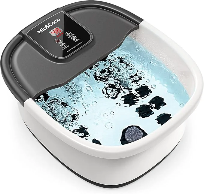 Innovative Mia Coco Foot Bath Spa Soak Tub Massager Detailed