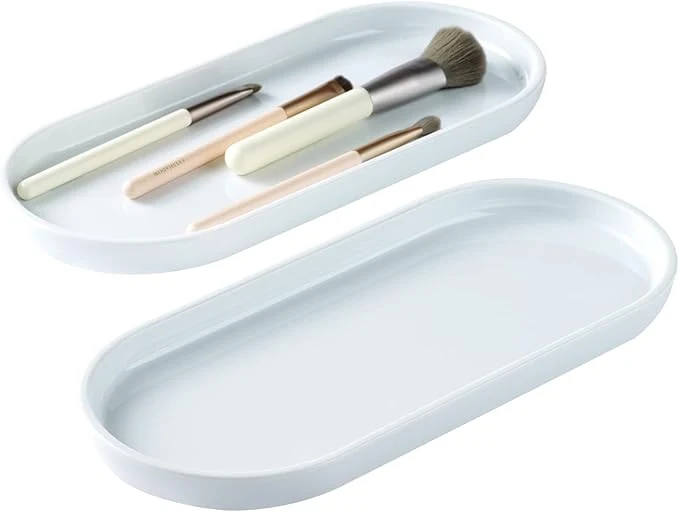 Reliable SheeChung Acrylic Vanity Tray Bathroom Storage Tray 9.65 in x 4.5 in Catchall Casual