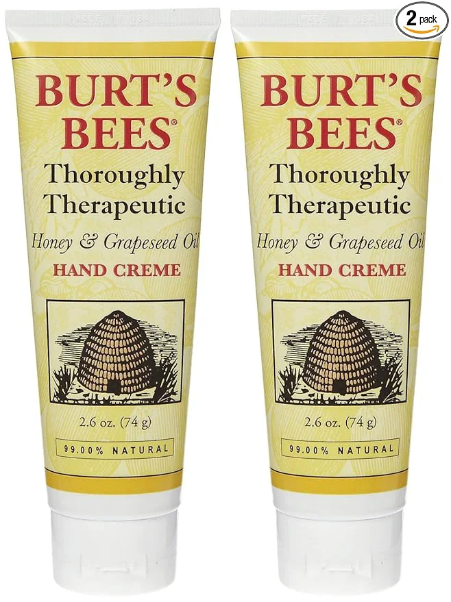 Organic Burt's Bees Thoroughly Therapeutic Honey Grapeseed Oil Hand Creme Next-Generation