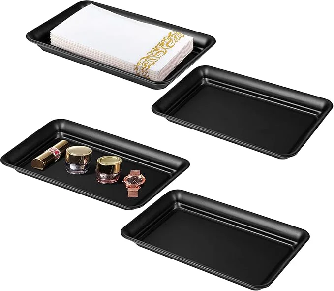 Fine Crafted Vintage Farmhouse Decor Metal Vanity Tray Countertop Guest Hand Towel Paper Premium