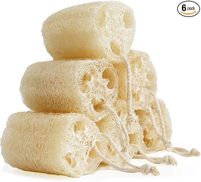 Smart Natural Loofah Sponge Organic Bath Loofah Pack Lufas Exfoliating Body Scrubber Unique