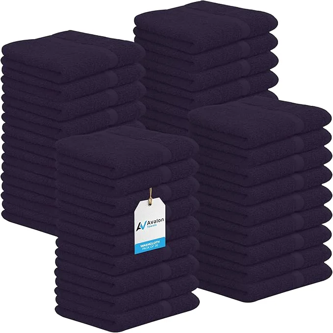 Fashionable Avalon Towels Cotton Washcloths – Size 12x12 Inches Ring Spun Cotton Original
