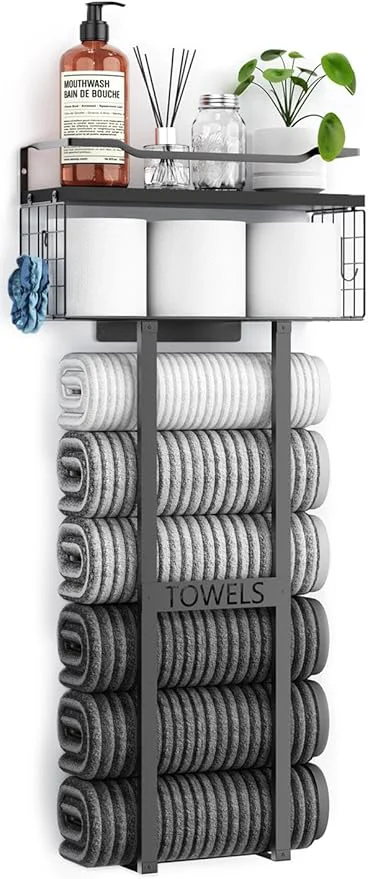 Advanced Aetyord Towel Racks for Bathroom 31inch Wall Mounted Towel Rack Floating Shelf Exceptional