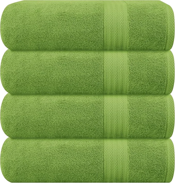 Top-Quality GLAMBURG Premium Cotton 4 Pack Bath Towel Set Healthy