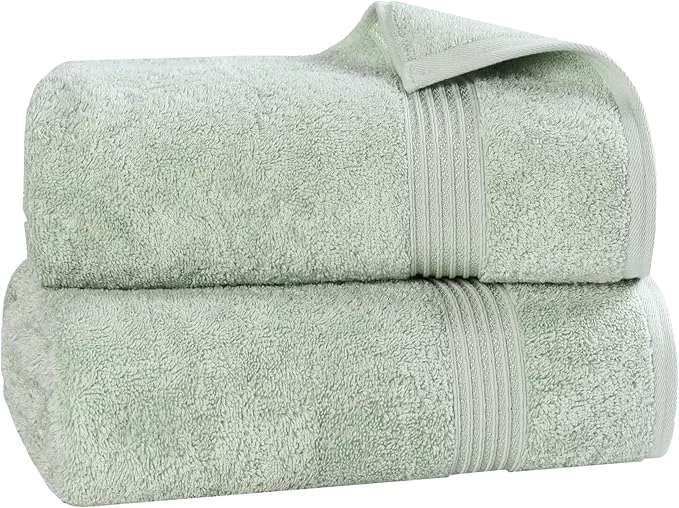 High-Grade Superior Egyptian Cotton 2-Piece Bath Sheet Towel Set Oversized Body Towels Outstanding