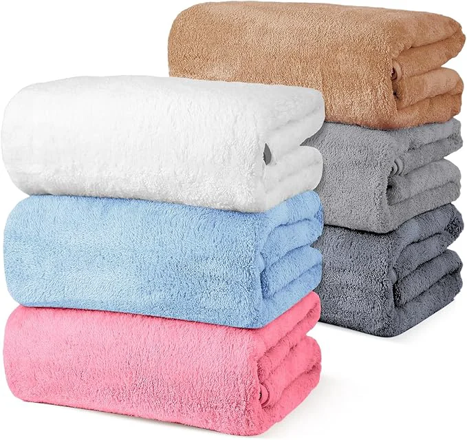 Consistent VitalCozy Set of 6 Large Bath Towels Soft