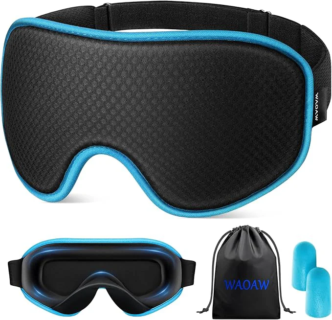 Fast WAOAW Sleep Mask for Men Women Blackout Eye Masks for Sleep Contemporary