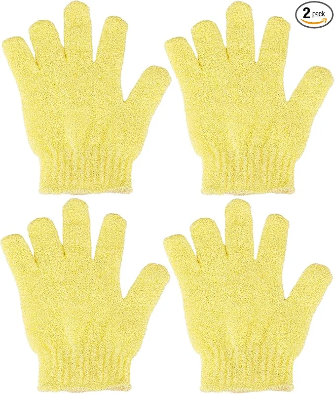 Practical 4 Pcs Shower Gloves Exfoliating Gloves Exfoliating Mitt Exfoliating Body Innovative