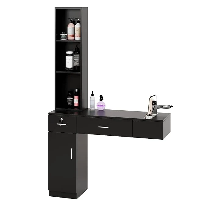Reliable OmySalon Wall Mount Barber Stations Salon Stations Selected