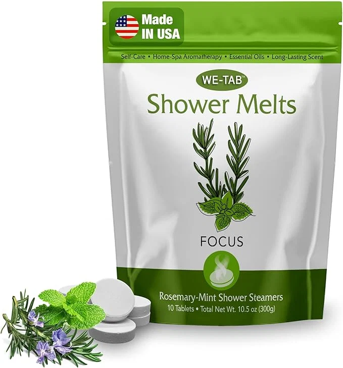 Effective Shower Steamers 10-pk with Essential Oil Aromatherapy to Focus Long Lasting Excellent