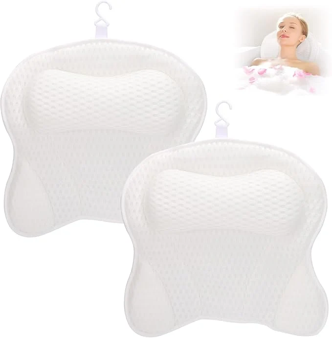 Proven 2 Pack Bath Pillow for Tub Luxury Bathtub Pillow Powerful